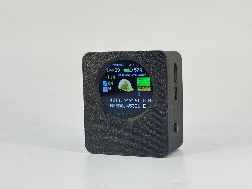 Lone worker tracking device color LCD